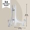 24 Pack 3-inch Mini Easel Display Stand for Sports Trading and Baseball Cards - Small Acrylic Holder for Pictures